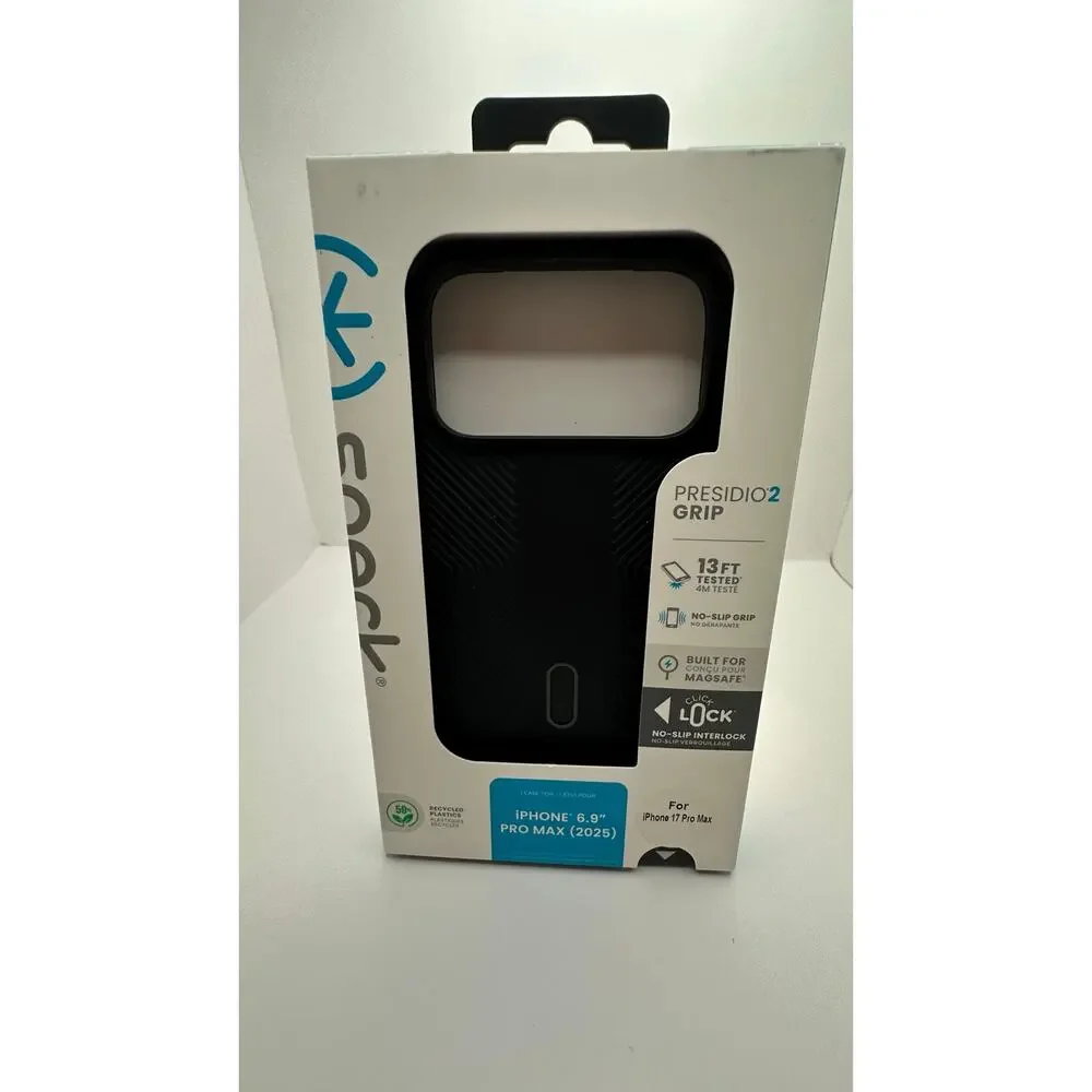 Speck Presidio2 Grip Black Case - iPhone 17 Pro Max NWT MSRP: $55